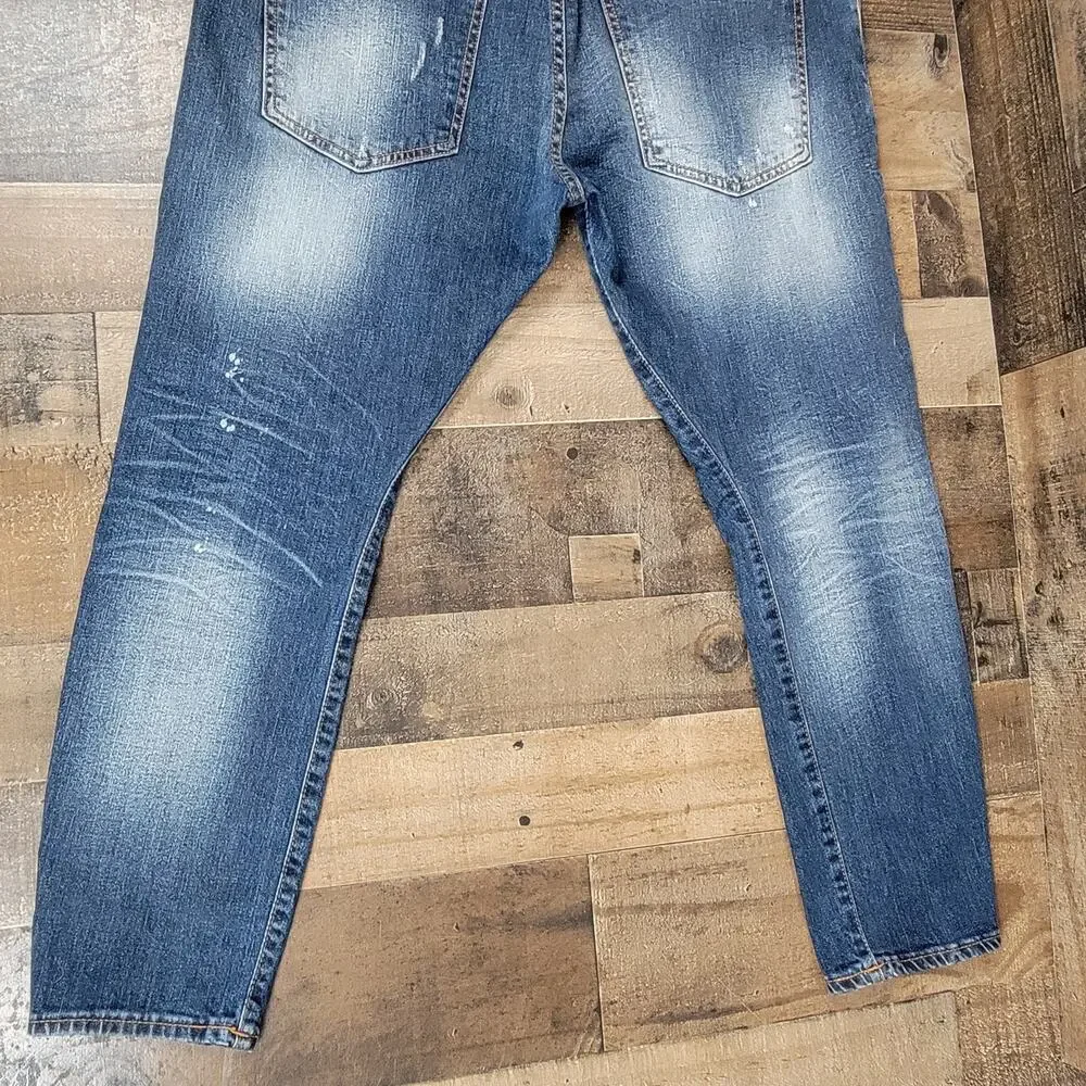 Takeshy Kurosawa Designer‎ Golden Edition Button Fly Blue Jeans 38/52 Italy Made - Picture 11 of 16